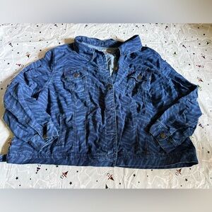 Jessica London Plus Size Jean Jacket Size 36W